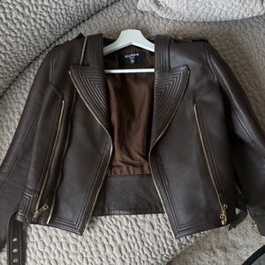 Authentic Balmain Leather  Jacket